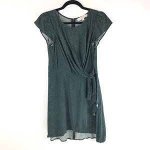 ann taylor green polka dot dress Green Gingham Starlight Midi Dress main image 0